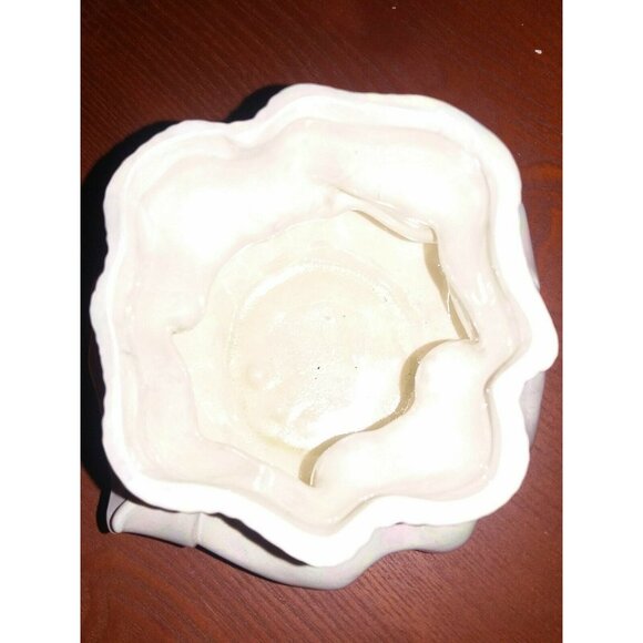Vintage Holland Mold Iridescent Vase Ceramic Sack Unique Trinket Bowl - Picture 7 of 8